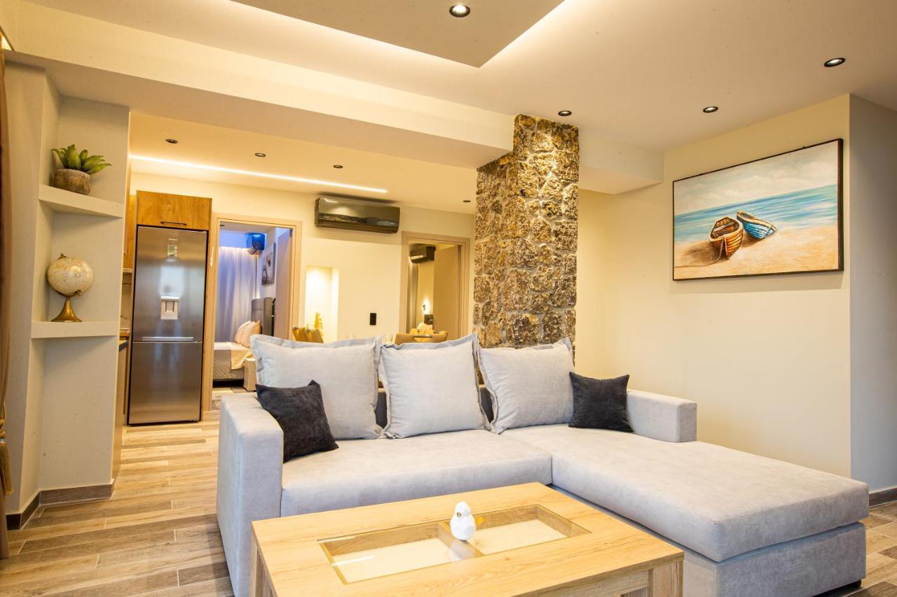 Black Rocks Family, Luxury Seafront Beach Maisonette Agios Gordios  Buitenkant foto