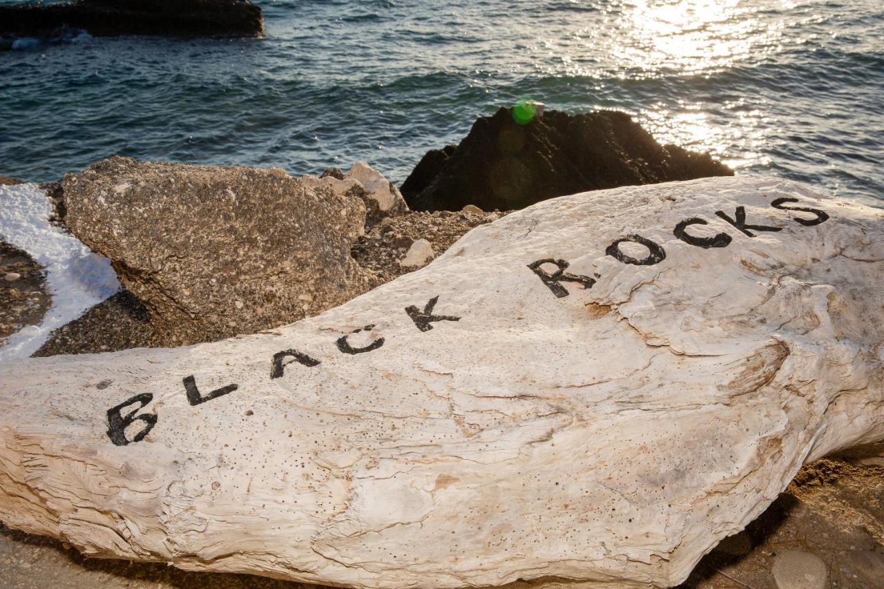 Black Rocks Family, Luxury Seafront Beach Maisonette Agios Gordios  Buitenkant foto