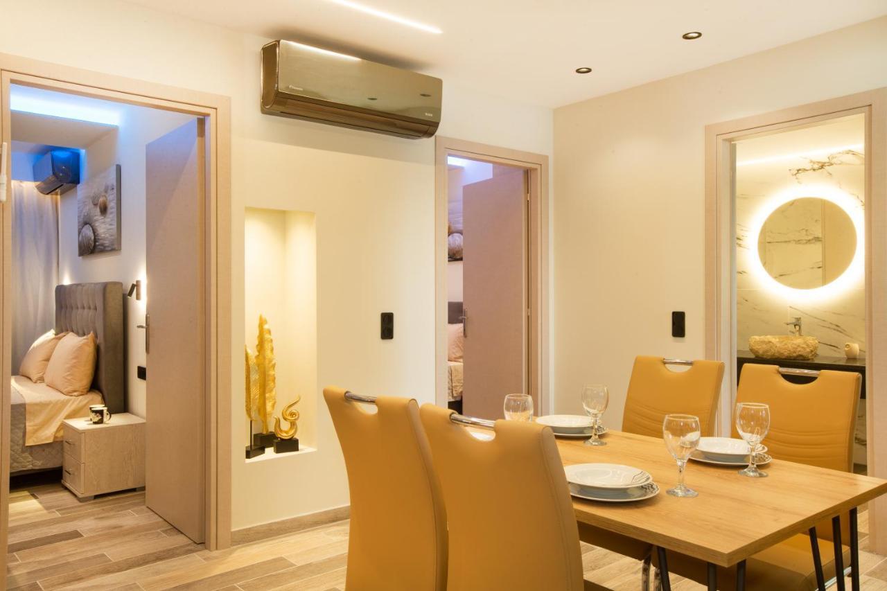 Black Rocks Family, Luxury Seafront Beach Maisonette Agios Gordios  Buitenkant foto