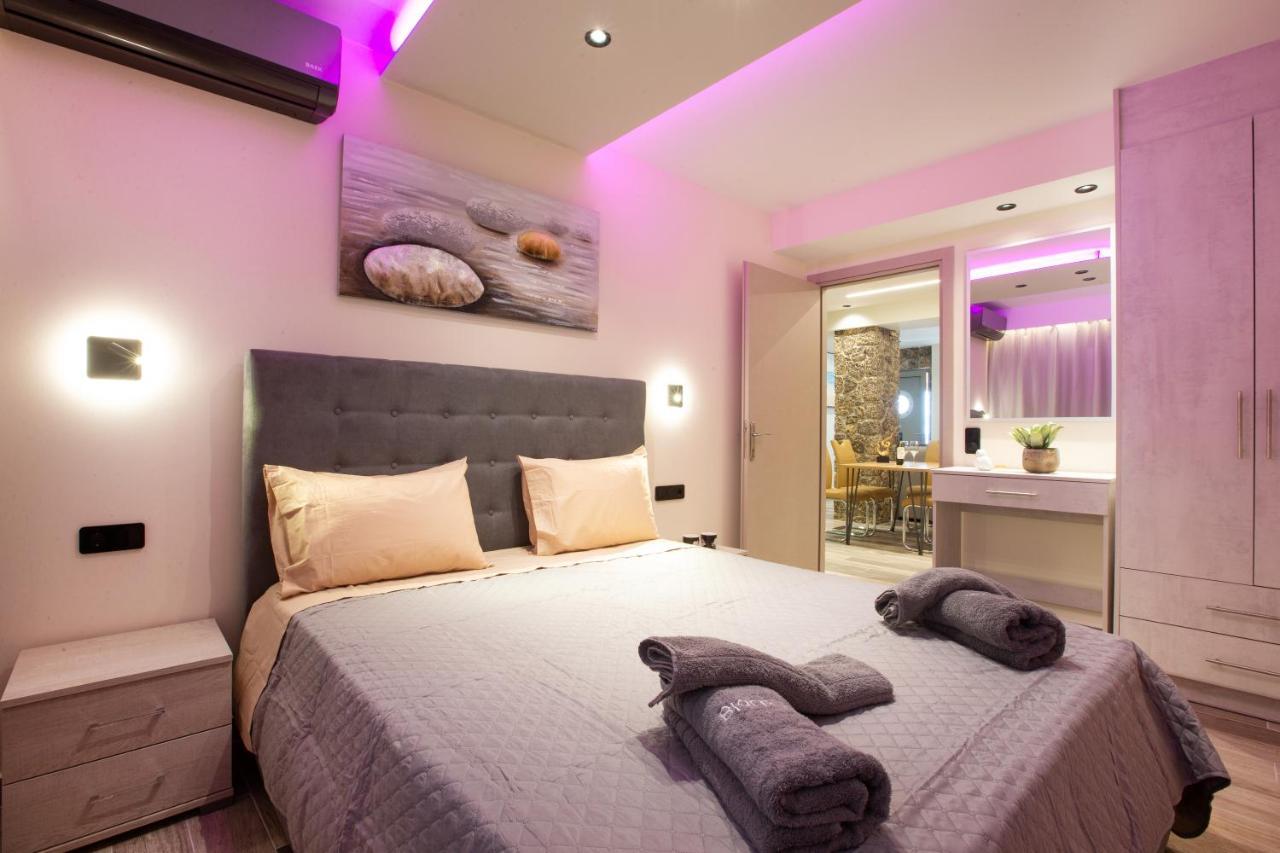Black Rocks Family, Luxury Seafront Beach Maisonette Agios Gordios  Buitenkant foto