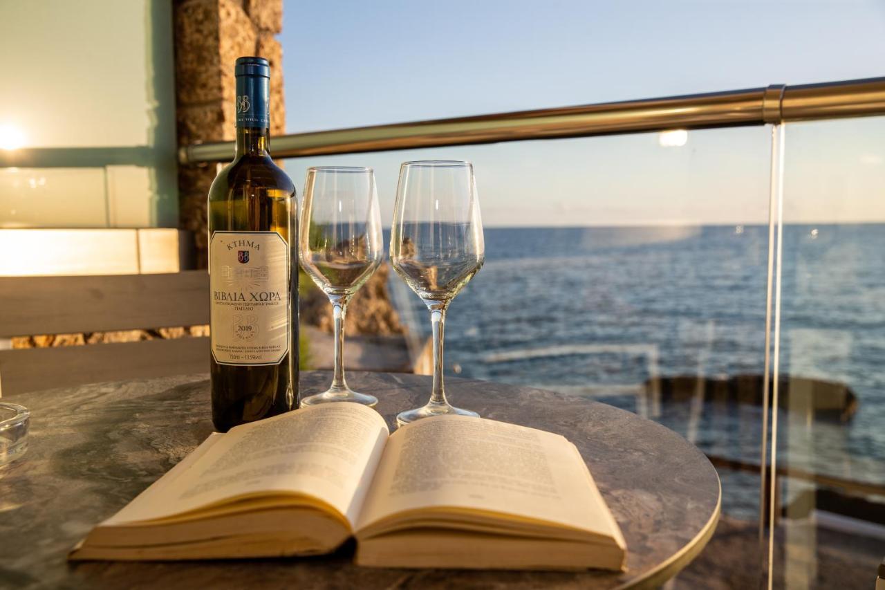 Black Rocks Family, Luxury Seafront Beach Maisonette Agios Gordios  Buitenkant foto